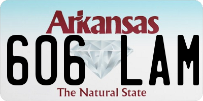 AR license plate 606LAM