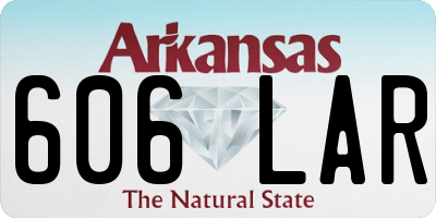AR license plate 606LAR