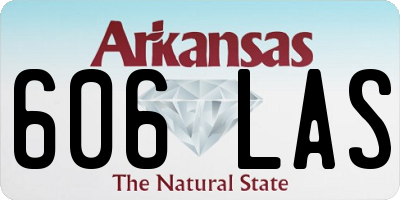 AR license plate 606LAS