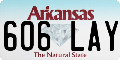 AR license plate 606LAY