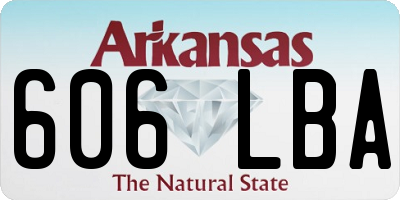 AR license plate 606LBA