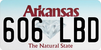 AR license plate 606LBD