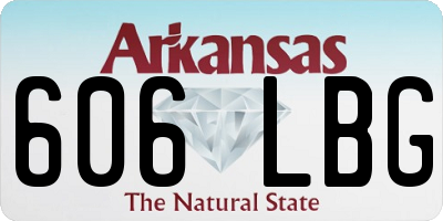 AR license plate 606LBG