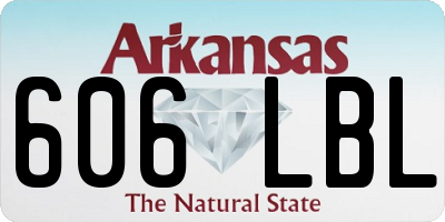 AR license plate 606LBL
