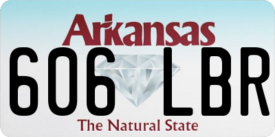 AR license plate 606LBR