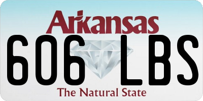 AR license plate 606LBS