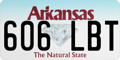 AR license plate 606LBT