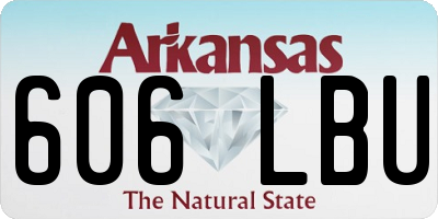 AR license plate 606LBU