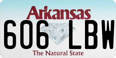 AR license plate 606LBW
