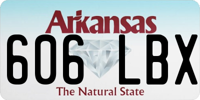 AR license plate 606LBX