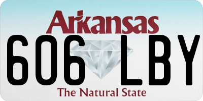 AR license plate 606LBY