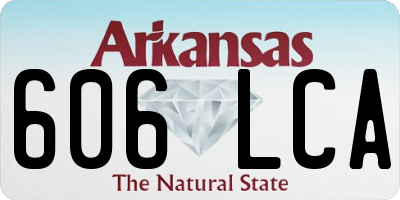AR license plate 606LCA