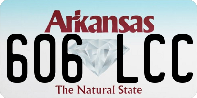AR license plate 606LCC