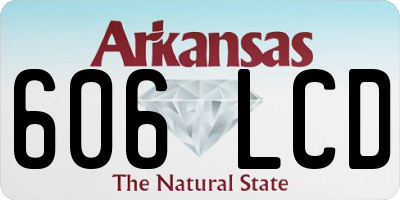AR license plate 606LCD
