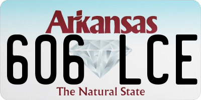 AR license plate 606LCE