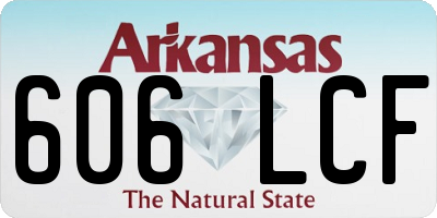 AR license plate 606LCF