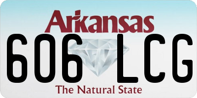 AR license plate 606LCG