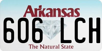 AR license plate 606LCH