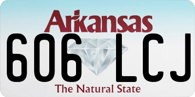 AR license plate 606LCJ