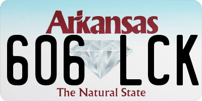 AR license plate 606LCK