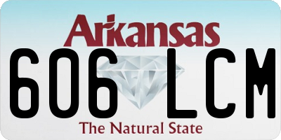 AR license plate 606LCM