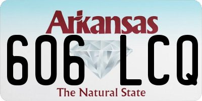 AR license plate 606LCQ