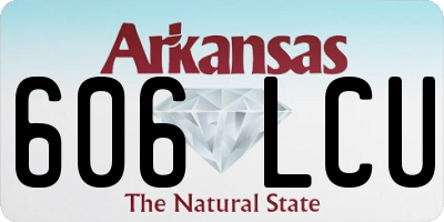 AR license plate 606LCU