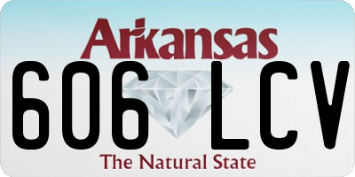 AR license plate 606LCV