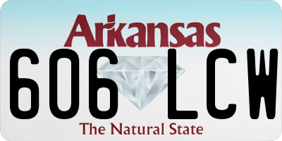 AR license plate 606LCW