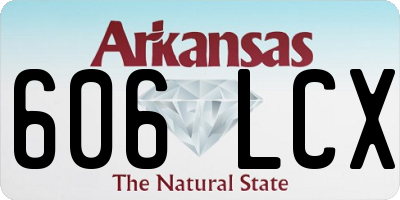 AR license plate 606LCX