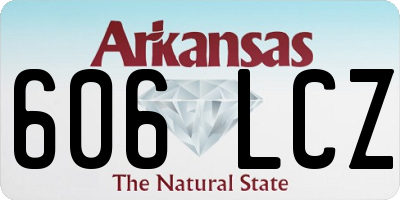 AR license plate 606LCZ
