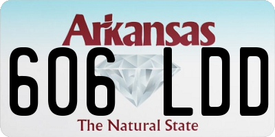 AR license plate 606LDD