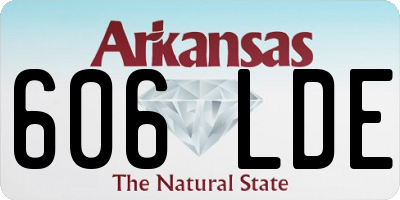 AR license plate 606LDE