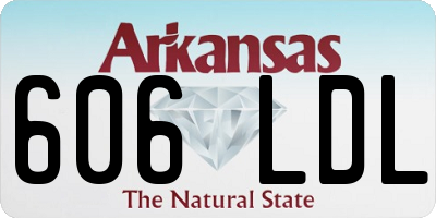 AR license plate 606LDL