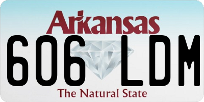 AR license plate 606LDM