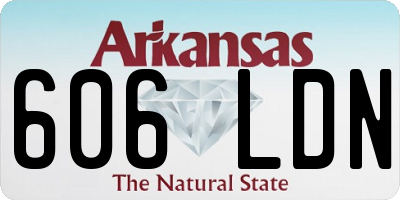 AR license plate 606LDN