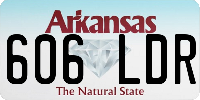 AR license plate 606LDR