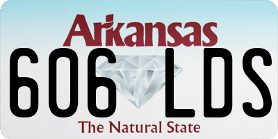 AR license plate 606LDS