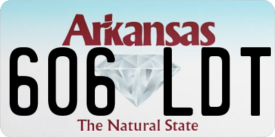 AR license plate 606LDT