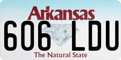 AR license plate 606LDU