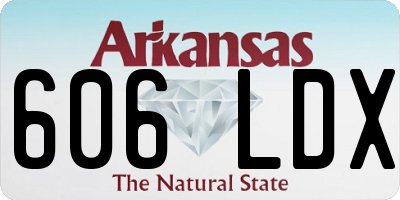 AR license plate 606LDX
