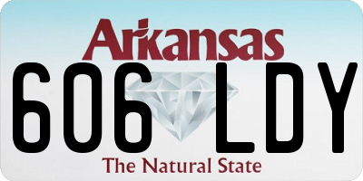 AR license plate 606LDY