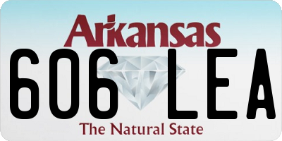 AR license plate 606LEA
