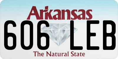 AR license plate 606LEB