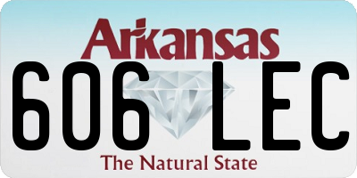 AR license plate 606LEC