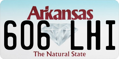 AR license plate 606LHI