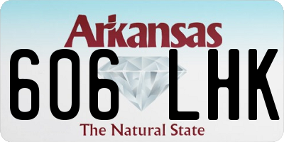 AR license plate 606LHK
