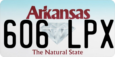 AR license plate 606LPX