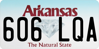 AR license plate 606LQA