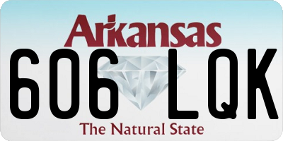 AR license plate 606LQK